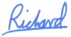 Richard Blue signature - large